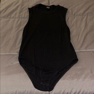 Ambiance Black Ribbed Top